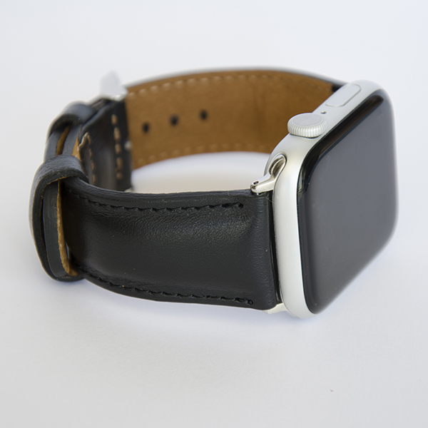 Apple Watch Bőr Szíj Fekete