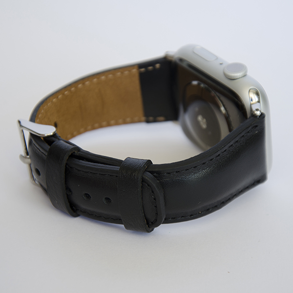 Apple Watch Bőr Szíj Fekete