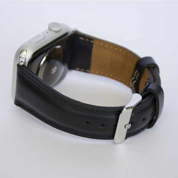 Apple Watch Bőr Szíj Fekete