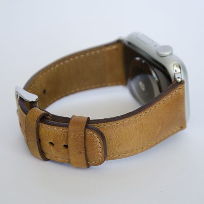 Apple Watch Bőr Szíj Világosbarna