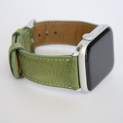Apple Watch Bőr Szíj Zöld