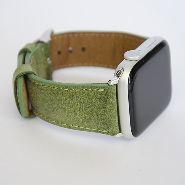 Apple Watch Bőr Szíj Zöld