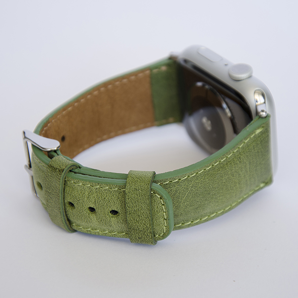 Apple Watch Bőr Szíj Zöld