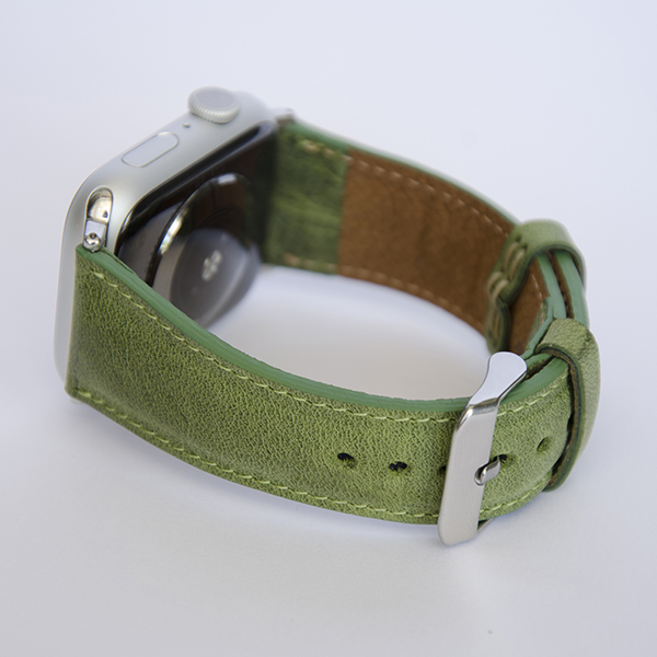 Apple Watch Bőr Szíj Zöld