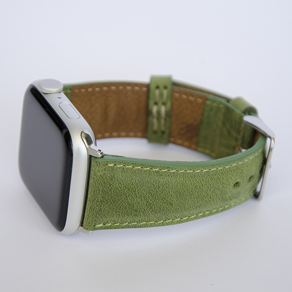 Apple Watch Bőr Szíj Zöld