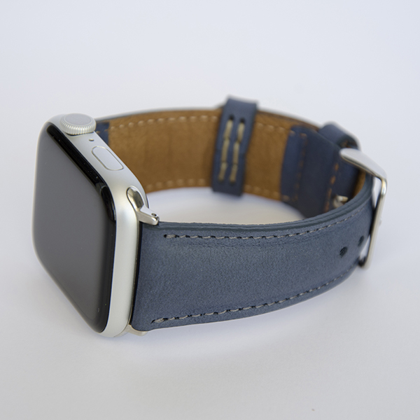 Apple Watch Bőr Szíj Kék